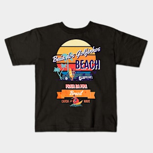 Baia dos Golfinhos Beach Brazil Vintage-Style Kids T-Shirt